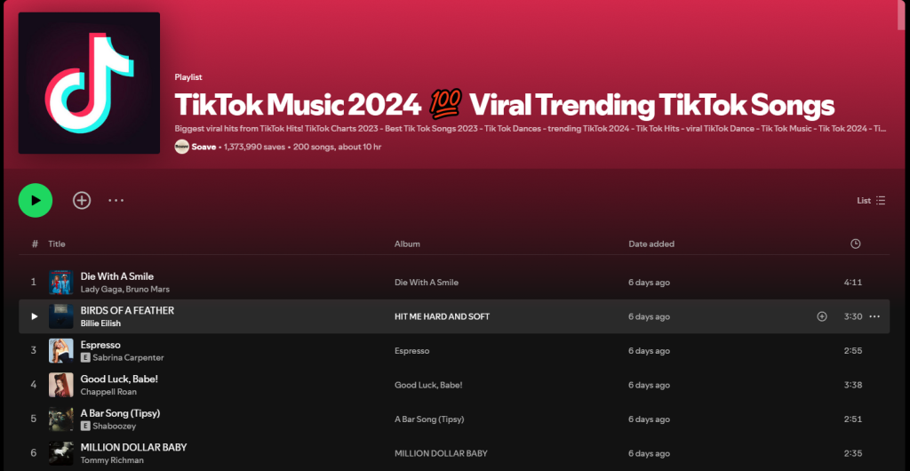 Spotify Tiktok Playlist